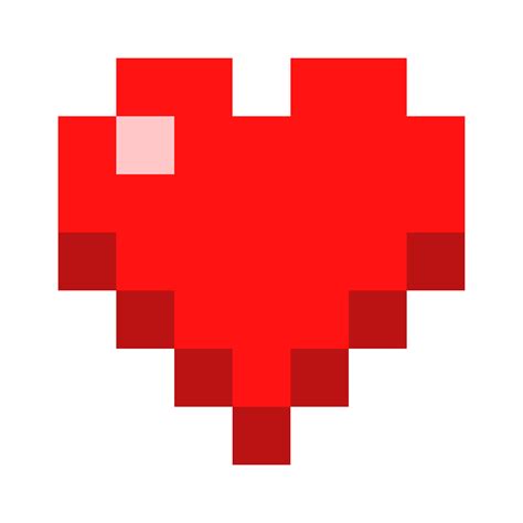 Pixilart Minecraft Heart By Gummybearman06