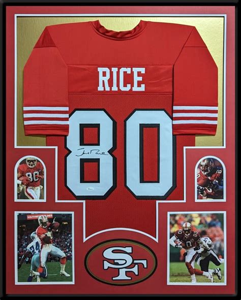 Framed San Francisco Ers Jerry Rice Autographed Signed Jersey Jsa Coa