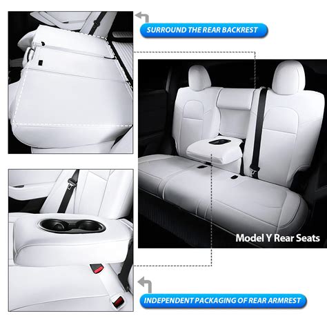 Ruiyue Carry Fit Tesla Model Y Car Seat Cover Nappa Leather Seats