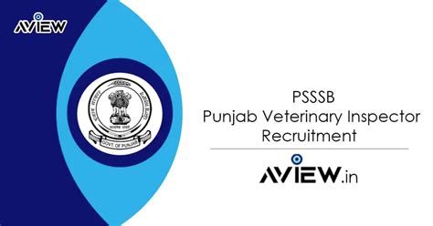 Psssb Veterinary Inspector Recruitment For Posts