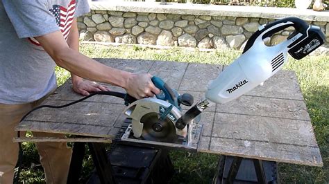 Makita Circular Saw Cordless Dust Extraction Mod YouTube