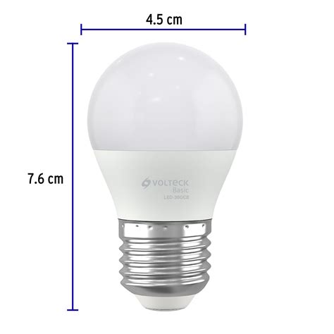 Lámpara de LED A19 3 W luz calida Volteck Basic De LED 28058