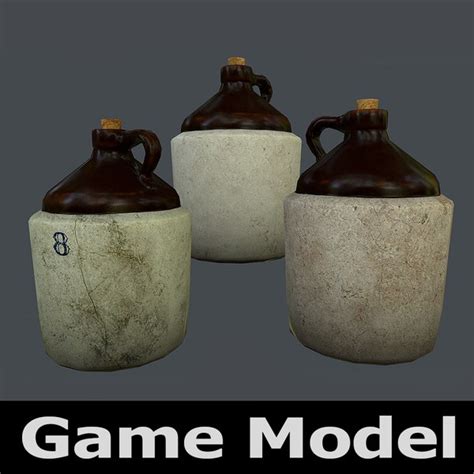 Moonshine Jug 3d Models For Download Turbosquid