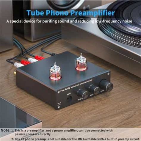 Promo Fosi Audio Preamplifier Bluetooth Phonograph Ge Vacuum Tube