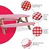 Amazon Houseables Picnic Table Cover With Bench Covers Plastic