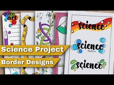 Science Project Design | Border designs on paper | Design for School ...