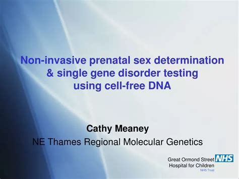 Ppt Non Invasive Prenatal Sex Determination And Single Gene Disorder