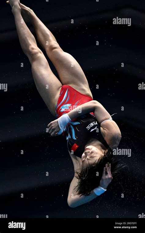 Fukuoka Japan 19th July 2023 Chen Yuxi Of China Competes During The