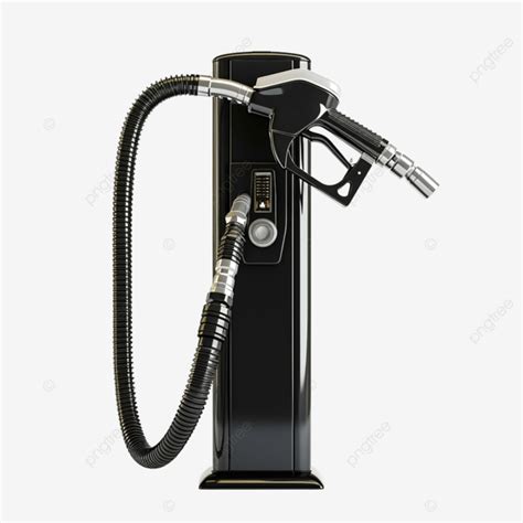 Black Fuel Pump Service For Dispensing Petrol For Motor Vehicles Fuel