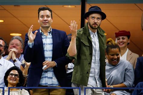 Justin Timberlake and Jimmy Fallon at the US Open 2015 | POPSUGAR Celebrity