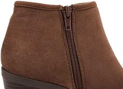 Amazon Piepiebuy Womens Ankle Boots Chunky Stacked Heel Slip On