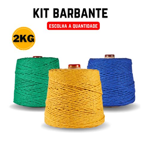 Kit De Barbante Kg Soberano Eco Brasil Escolha As Cores Escolha As