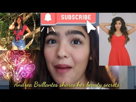 Andrea Brillantes Reveals Her Beauty Secrets And Tips YouTube