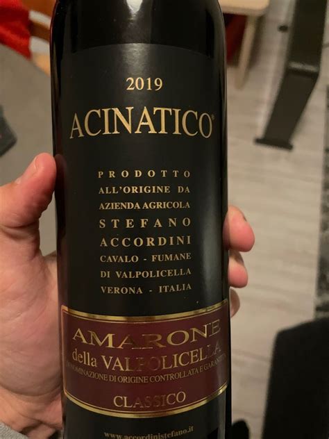 Stefano Accordini Amarone Della Valpolicella Classico Acinatico