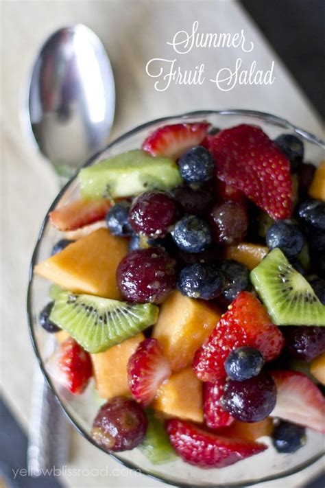 Summer Fruit Salad - Yellow Bliss Road