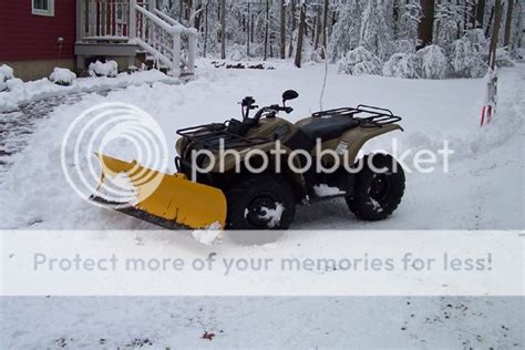 Snow plow 4 wheeler honda