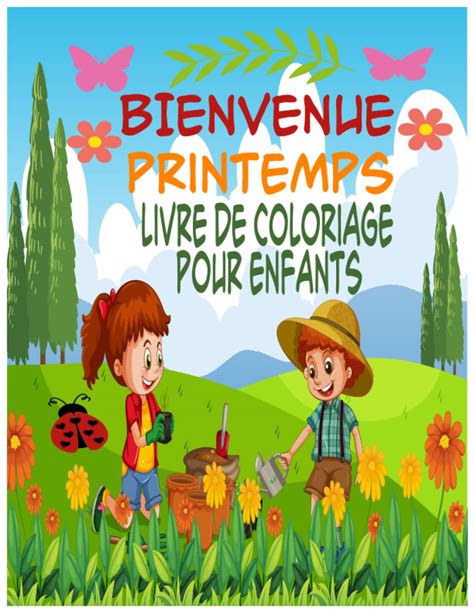 Buy Bienvenue Printemps Coloriage Livre Pour Enfants Facile Et