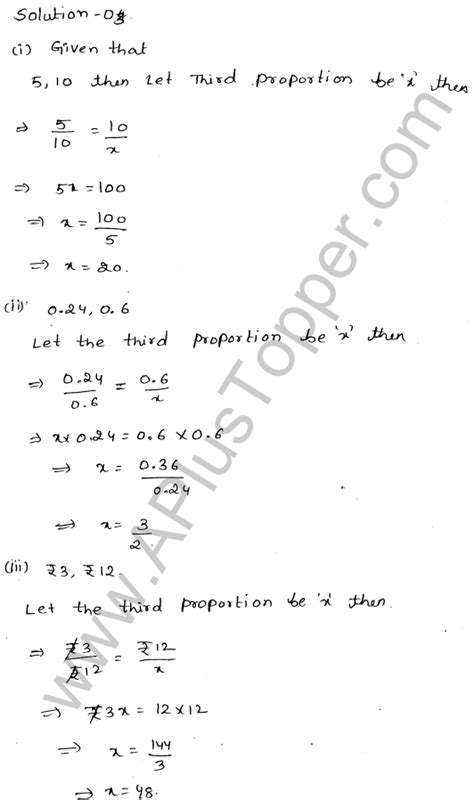 Ratios And Proportions Class Icse Ml Aggarwal Cbse Library