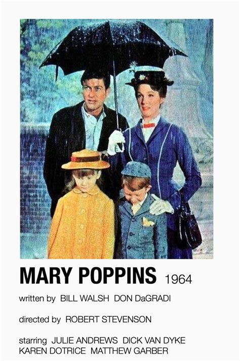 Alternative Movie Posters Mary Poppins 1964 Movie Posters