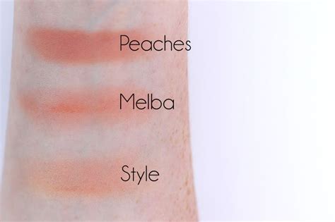 Mac Peaches Melba And Style Swatches