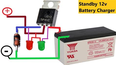 How To Make Simple Standby V Battery Charger Youtube