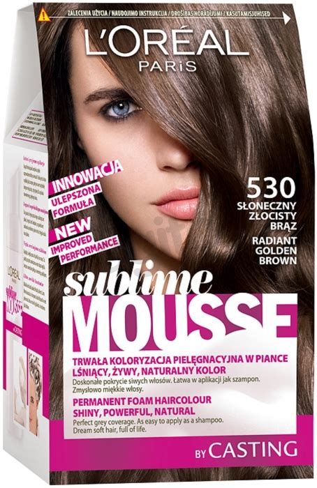 Loreal Paris Sublime Mousse 530 Radiant Golden Brown Hair Color Dye