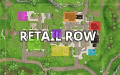 Fortnite Retail Row Guide Landing Spots Landmarks Chest Locations