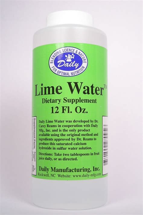 Lime Water — Longevity Formulas