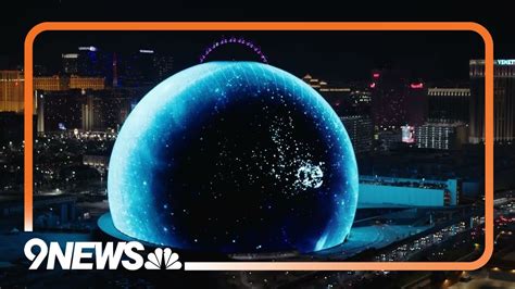 Msg Sphere Fully Illuminates Exterior For First Time In Las Vegas Youtube