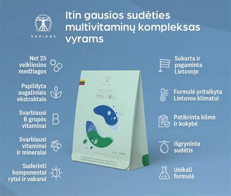 Multivitaminų Kompleksas Vyrams Sapiens