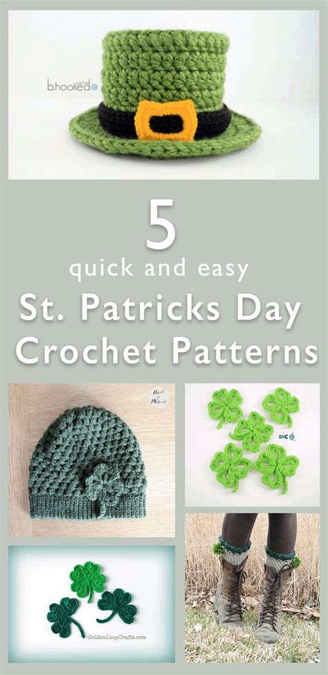 5 Quick And Free St Patricks Day Crochet Patterns Ned Mimi