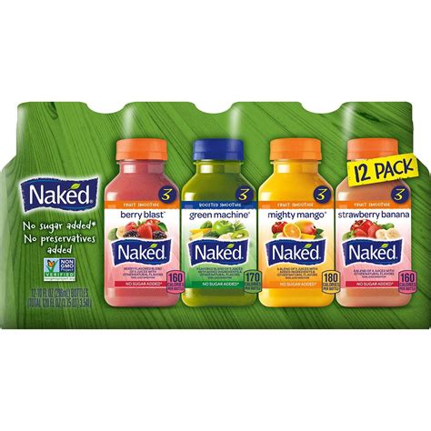 Amazon Naked Variety Pack Juice Smoothie Mighty Mango Green