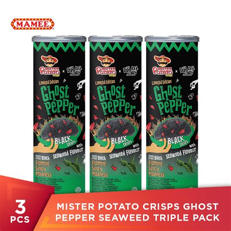 Jual Mister Potato Crisps Ghost Pepper Seaweed Triple Pack Shopee Indonesia