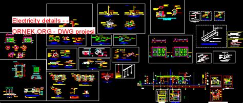 Proje Sitesi Elektrik Sembolleri Autocad Projesi