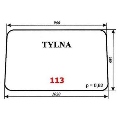 Szyba tylna MF 255 kabina Lubsko HS0000113 za 100 zł z Tomaszów