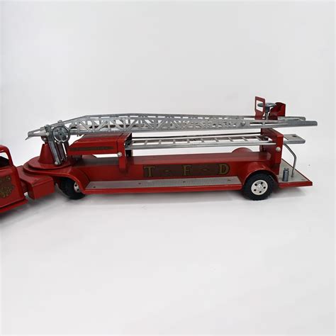 1957 Tonka TFD Aerial Hook And Ladder Fire Truck