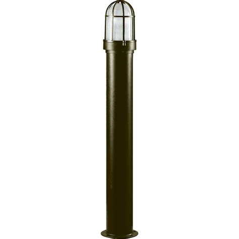 Dabmar D3100 Led112 Bz Contemporary Line Voltage Bronze Led Outdoor Powder Coated Bollard