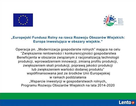 Tablica unijna informacyjna PROW 2014 2020 dotacje ARiMR eu Kraków