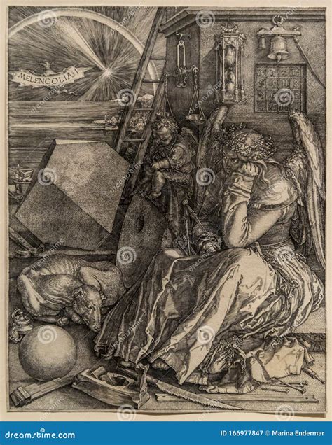 Engraving By Albrecht Durer Melencolia I Editorial Photography Image