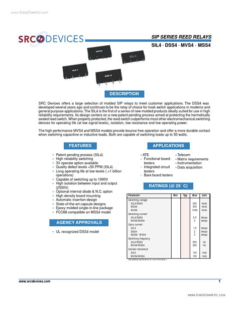 DSS41B12 DataSheet SRC