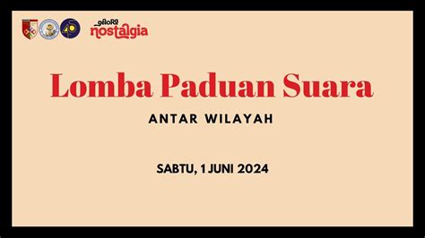 Lomba Paduan Suara Antar Wilayah Hut Paroki Cijantung Youtube