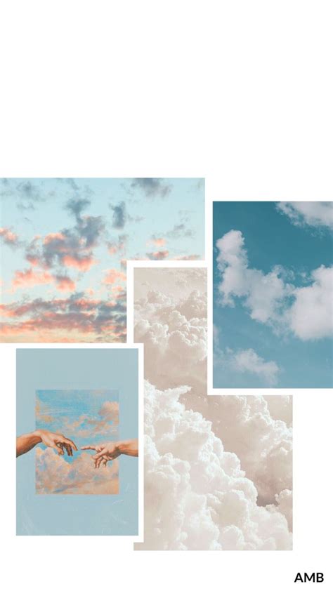 blue clouds aesthetic wallpaper | Pink wallpaper backgrounds, Aesthetic ...