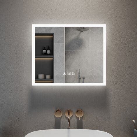 Elegant Anti Foggy Wall Mounted X Mm Mirror Led Illuminated