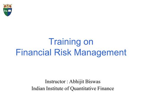 Solution Risk Management Class Lectures76999919 Financial Risk