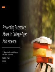 Psy Prevention Program Presentation Pdf Preventing Substance