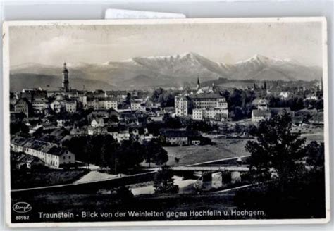 Traunstein Blick Von Der Weinleiten Gegen Hochfelln Und