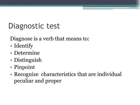 Diagnostic test | PPTX