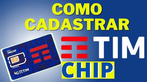 Como Cadastrar Chip Da Tim Atualizado Youtube