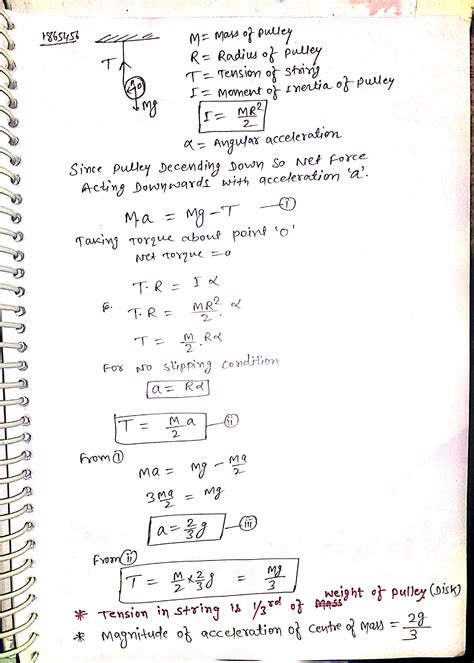 A String Is Wound Around A Uniform Disk Of Radius R And Mass M The