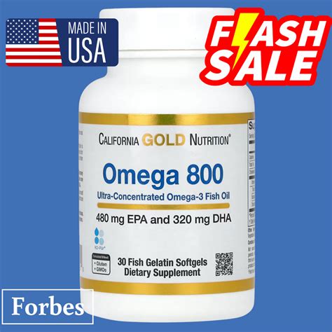 California Gold Nutrition Omega Pharmaceutical Grade Fish Oil